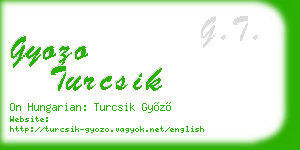 gyozo turcsik business card