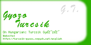 gyozo turcsik business card